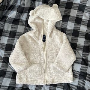 Baby Gap Fleece Bear Hoodie Zip Up